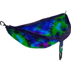 DoubleNest Print Hammock -Yeti Sales 2025 ENO DoubleNest TyeDye Print Blue