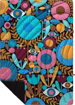 Rumpl Original Puffy Blanket - Printed 1-Person -Yeti Sales 2025 TPPB LC1 1 NIGHT GARDEN LISACONGDON